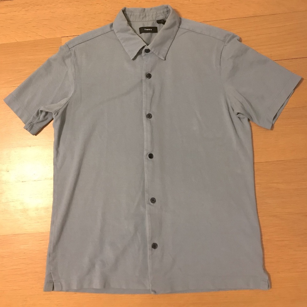 Theory Size M Short Sleeve Button Shirt